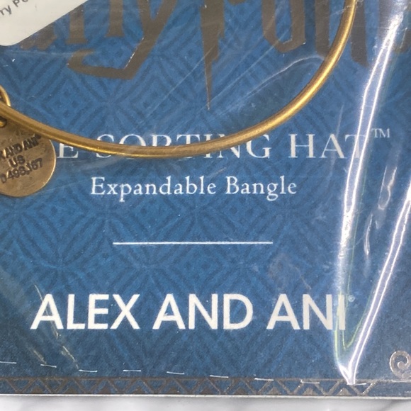Alex and Ani Harry Potter Hogwarts Sorting Hat Adjustable Gold Tone Bangle 🧙♀️ - Picture 5 of 10